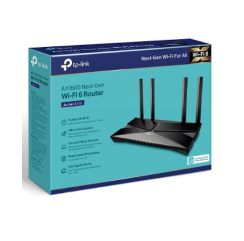 TP-Link Archer AX10 AX1500 Wi-Fi 6 Router 1201/300Mbps 5/2.4GHz